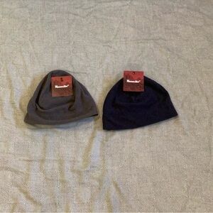 Moosejaw Men's Dual Beanie Pack - Dark Gray and blue